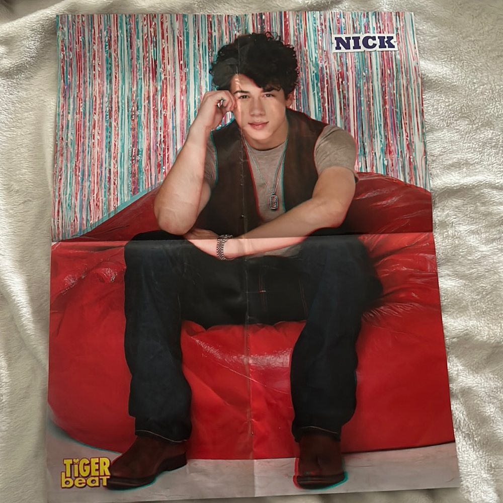 Nick Jonas and Selena Gomez 3D Tiger Beat double sided poster 🎶